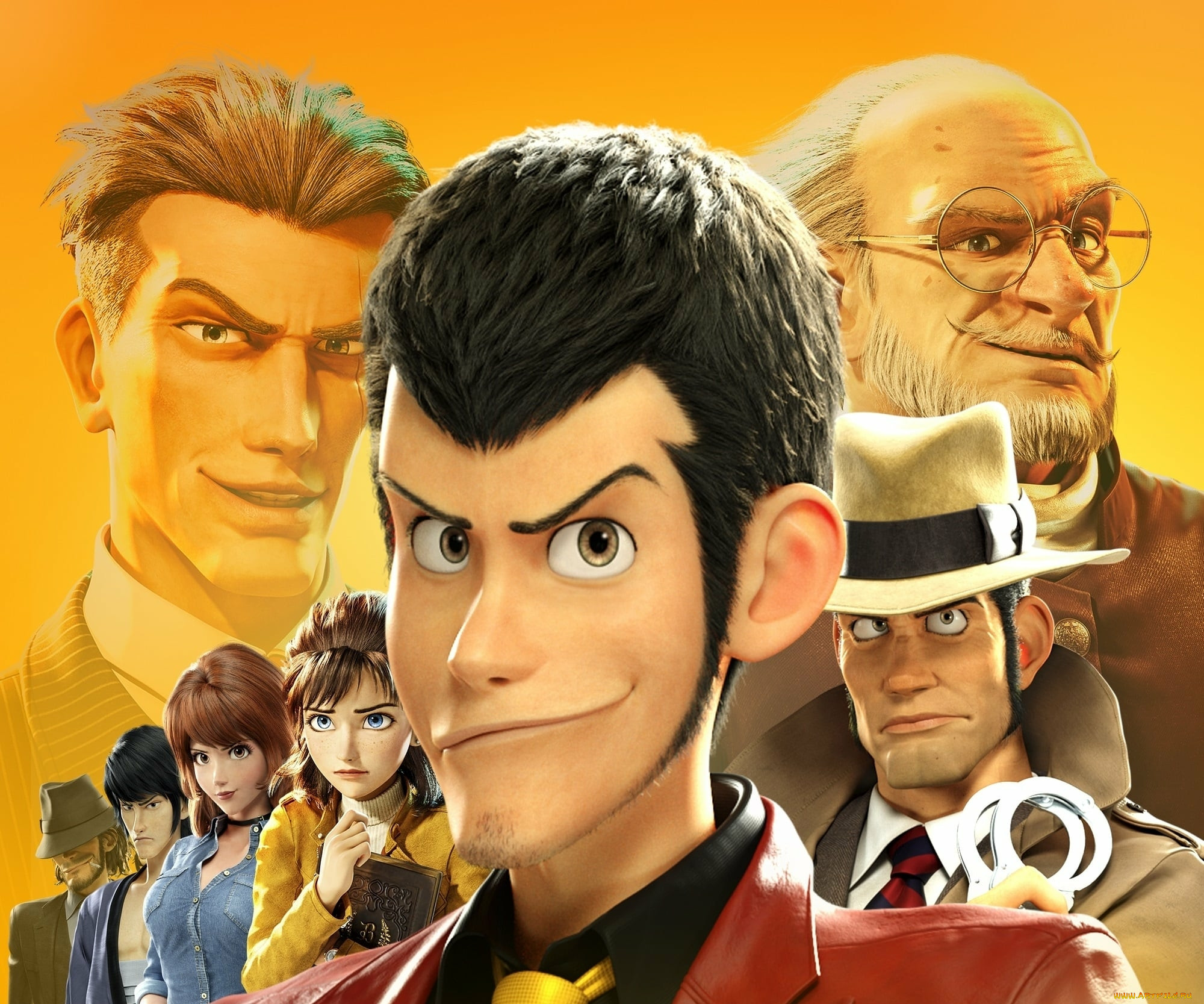 Обои Lupin III: The First (2019) Мультфильмы Lupin III: The First, обои для  рабочего стола, фотографии lupin iii, the first , 2019, мультфильмы, the  first, lupin, the, first, author, oreskis, мультфильм, постер,